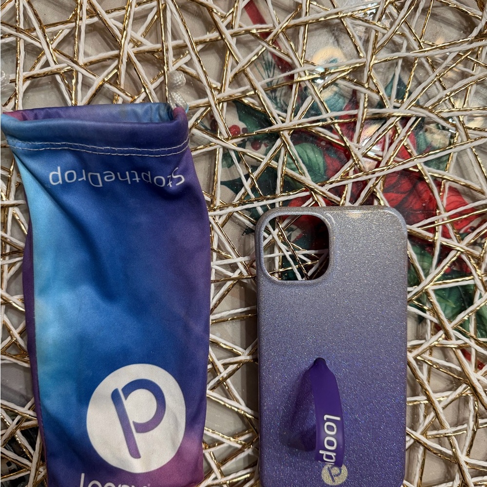 Purple Phone Case with Strap iPhone 14